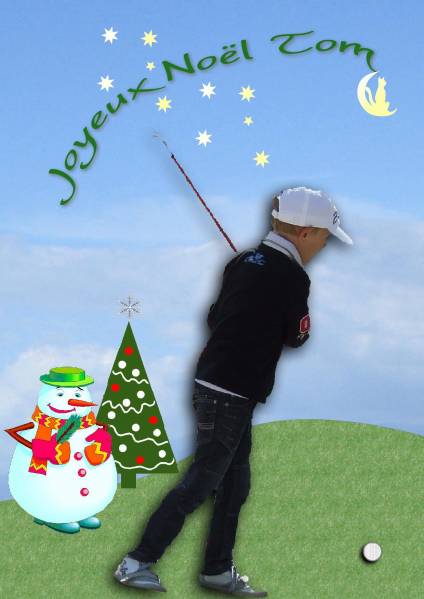 Joyeuses fêtes à mon petit golfeur