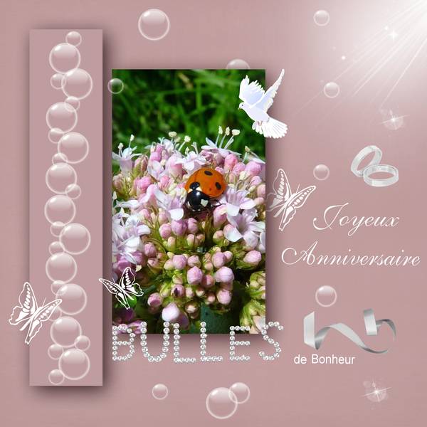 JOYEUX ANNIVERSAIRE de MARIAGE