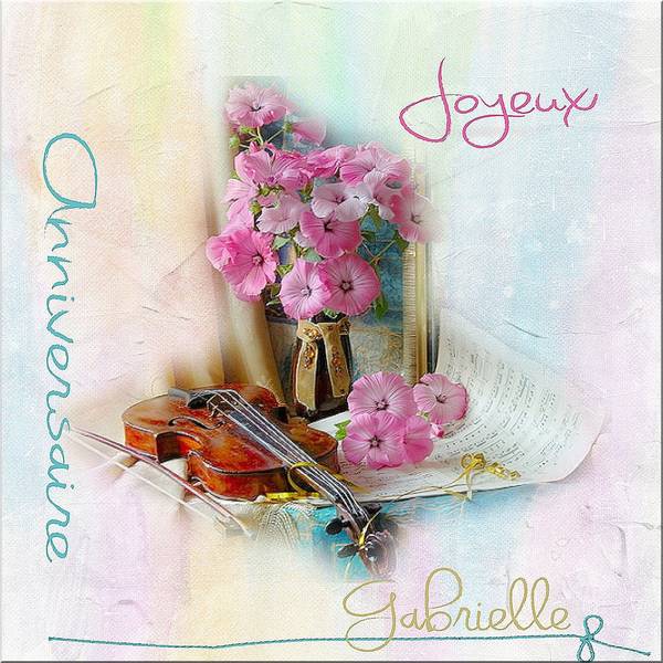Joyeux Anniversaire Gabrielle