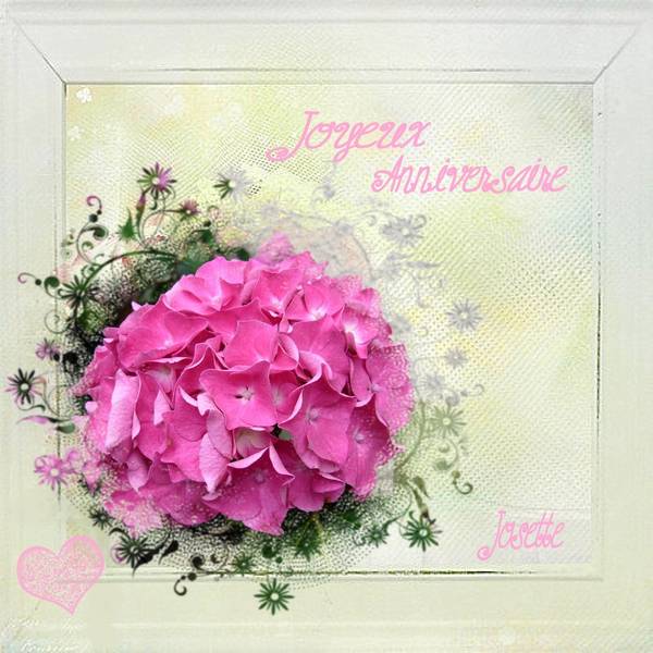 JOYEUX ANNIVERSAIRE JOSETTE