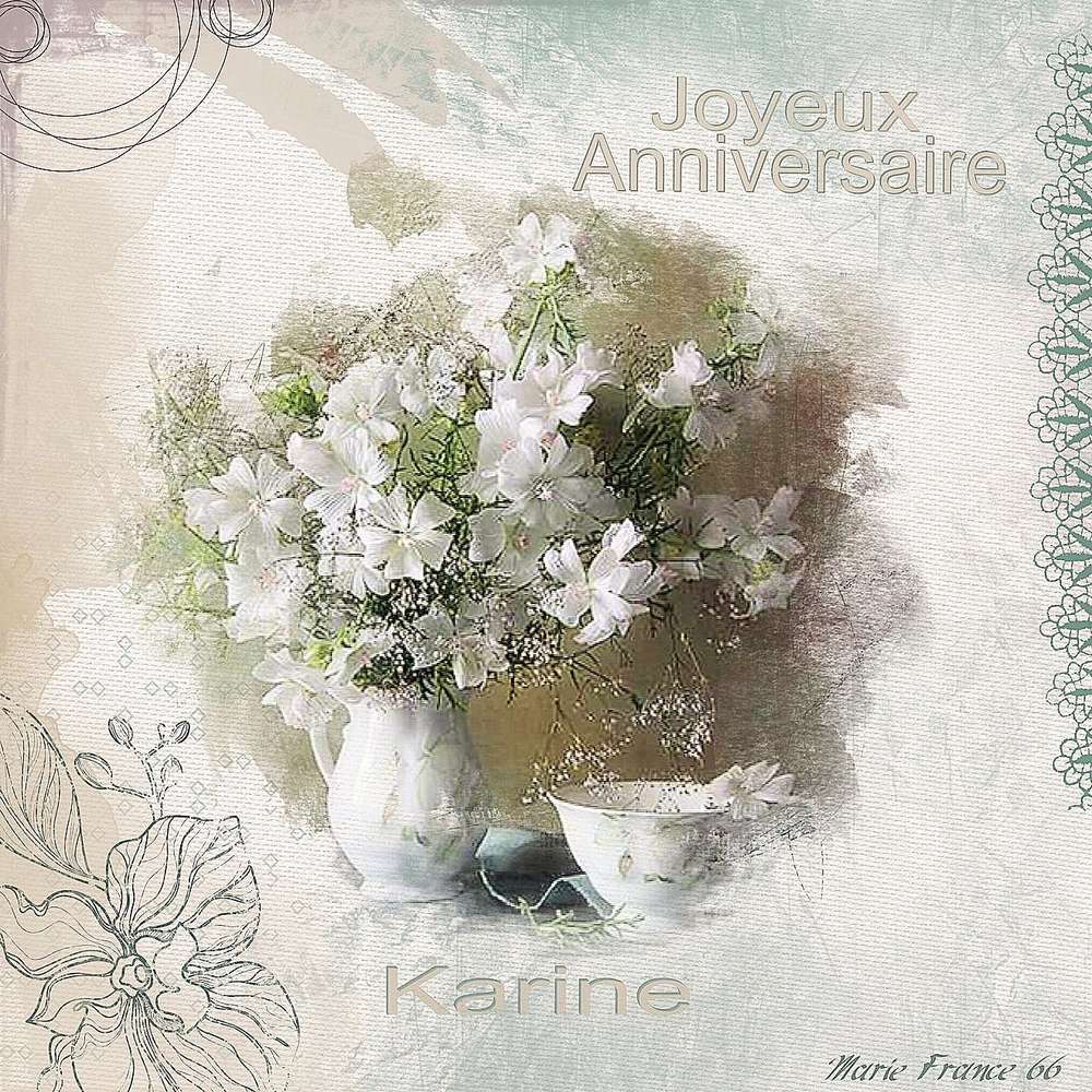 Joyeux Anniversaire Karine Forum Le Monde Du Scrap