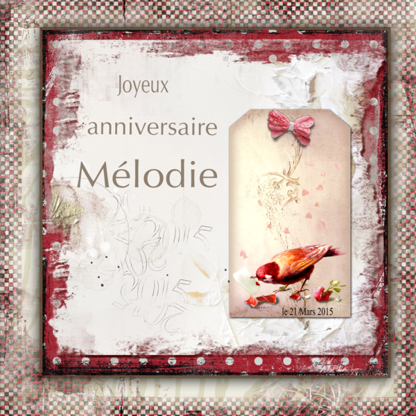 joyeux anniversaire Mélodie