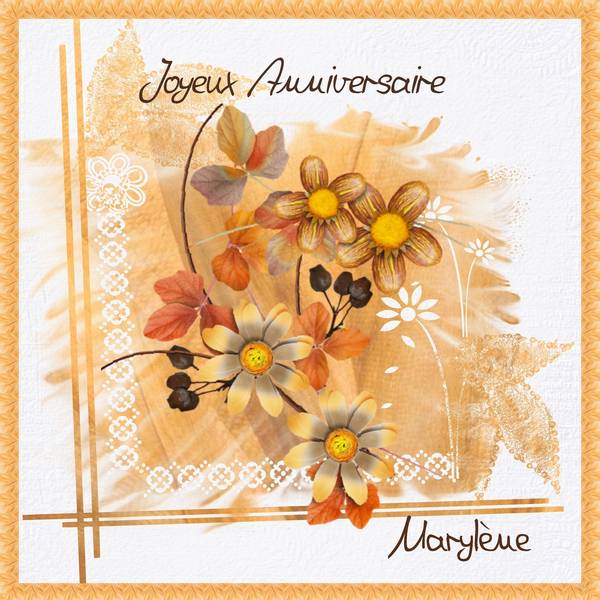 Joyeux anniversaire Marylène