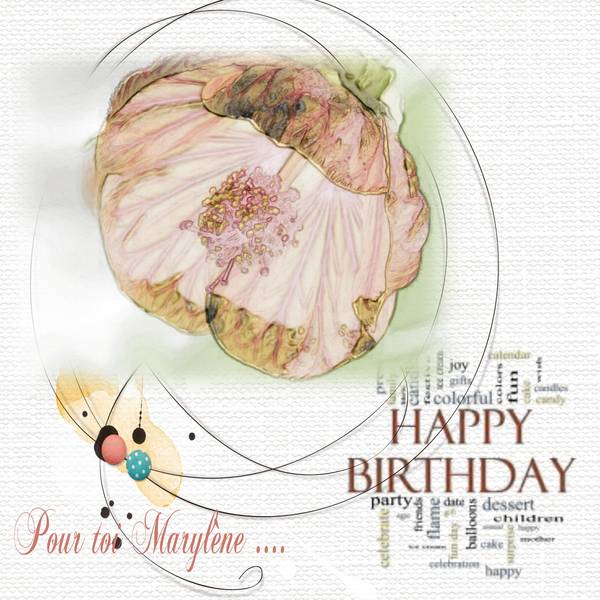 Joyeux anniversaire Marylène