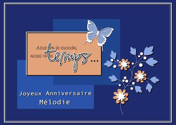 JOYEUX ANNIVERSAIRE MELODIE