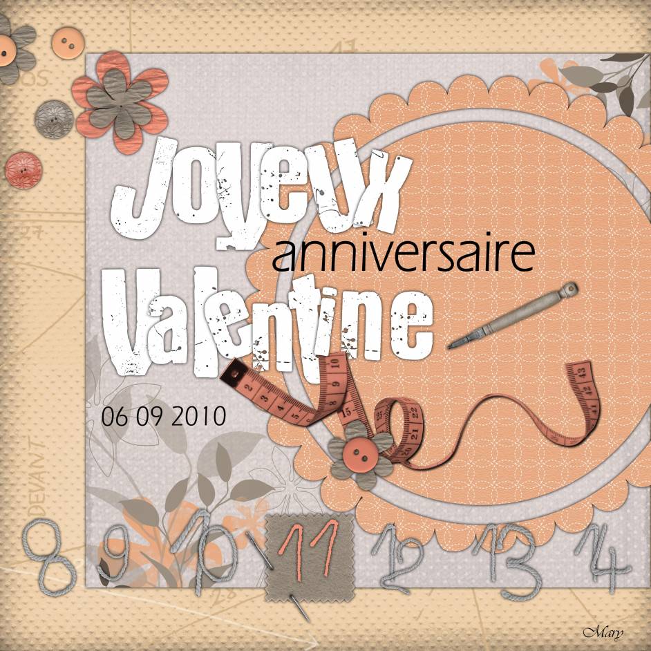 Joyeux Anniversaire Valentine Forum Le Monde Du Scrap