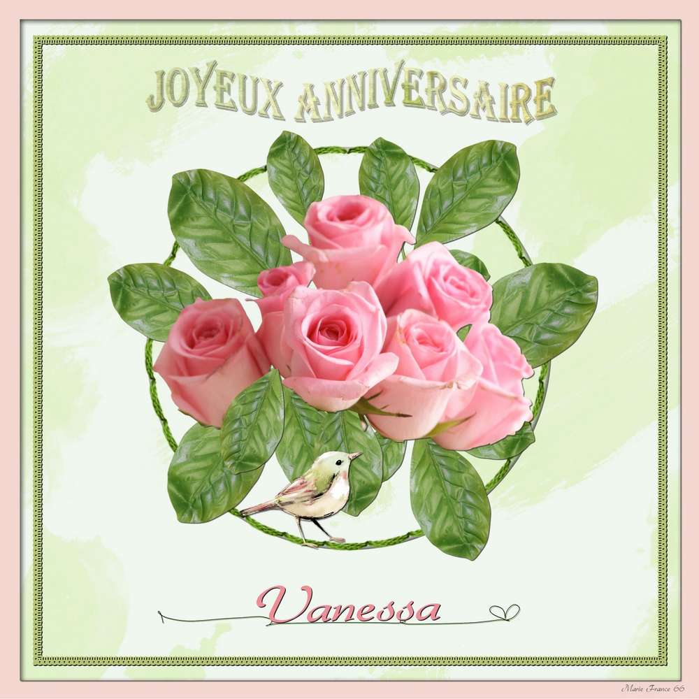 JOYEUX ANNIVERSAIRE VANESSA