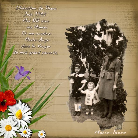 -- Juin 1945 Libération de Thann (68)