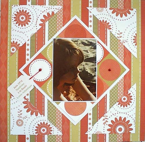 juin 1974 Sandrine à la Baule