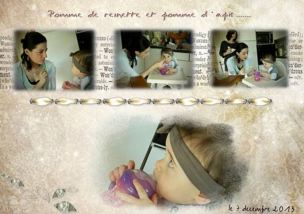 Julia écoute avec beaucoup d'attentions ce que lui dit sa tatan ! mdr