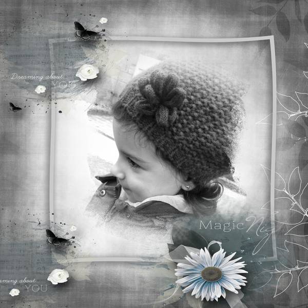 Julie en noir et blanc