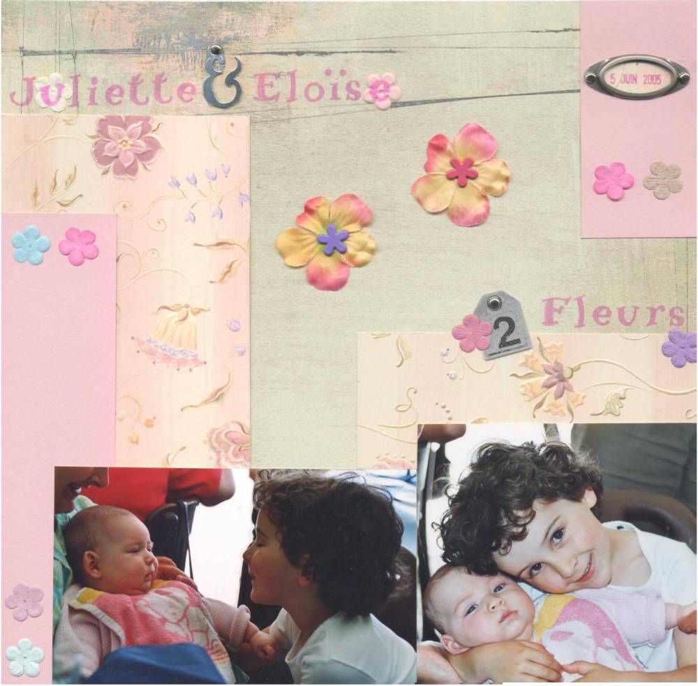 Juliette et Eloïse - 2 fleurs