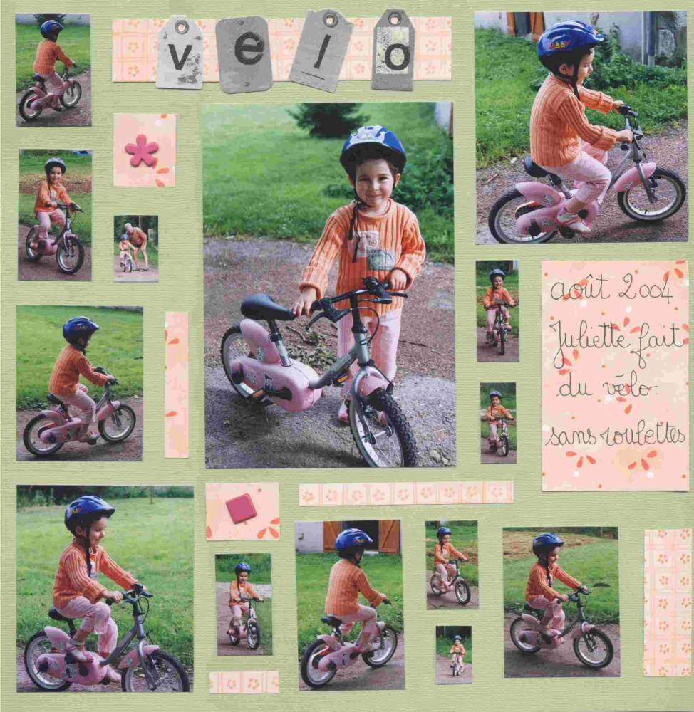 juliette fait du vélo