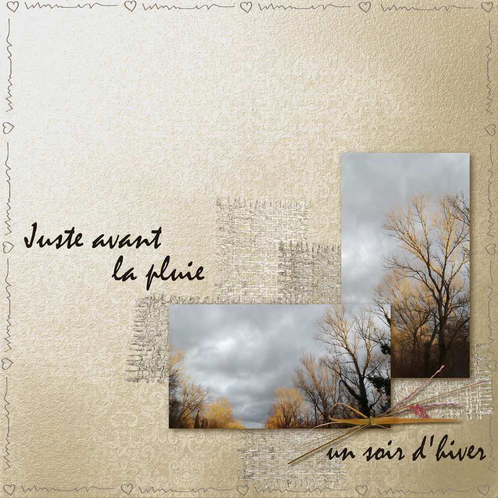 Juste avant la pluie