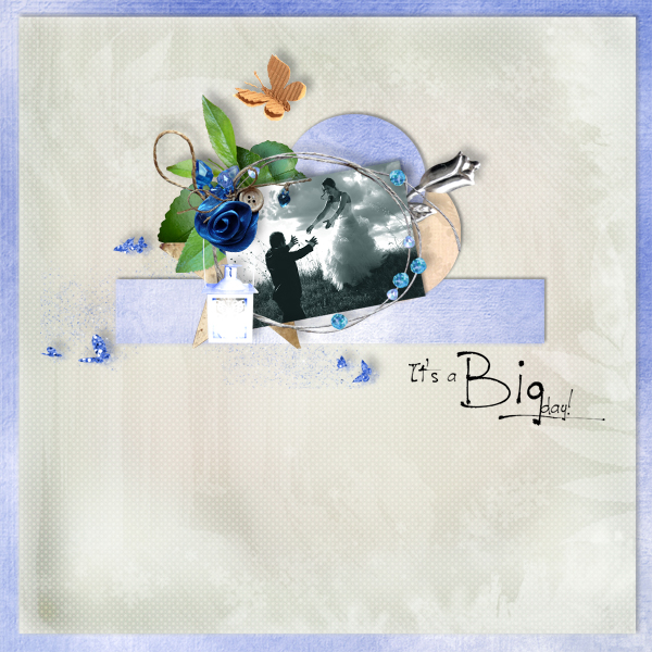 kit blue emotion de lapuce design template de maguette scrap design WA Chri