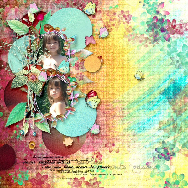 kit c'étais de belles vacances d'annliz template mel design