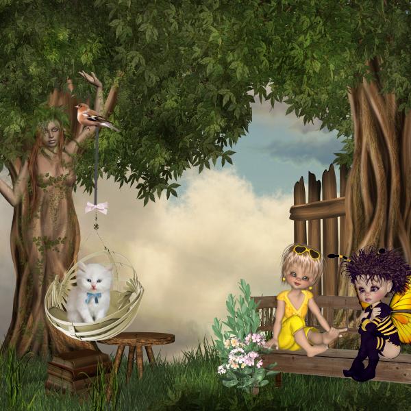 Kit de Desclics et JosyCréations &amp;quot;Enchanted Place&amp;quot;, phot