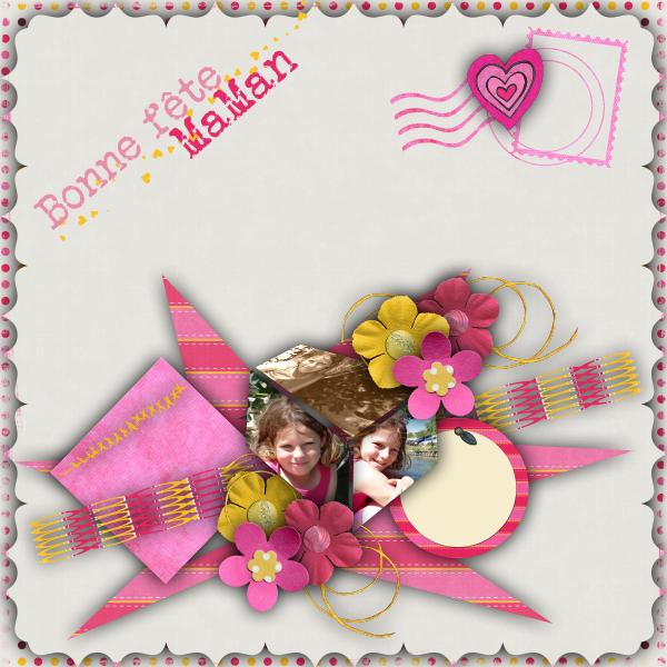 kit de LéaUgoScrap &quot;De tout mon coeur&quot;, template Mizaza, rak pho