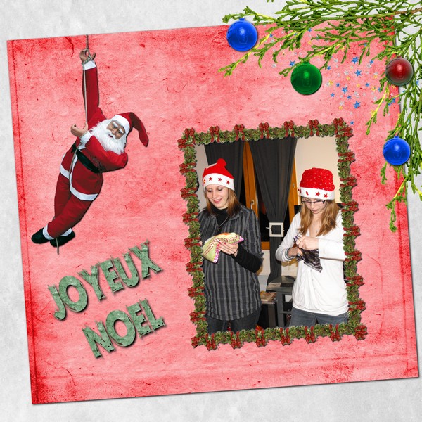 kit joyeux noël de digiscrapouille