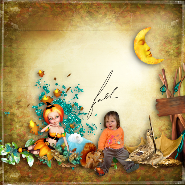 kit magic autumn de maguette scrap design