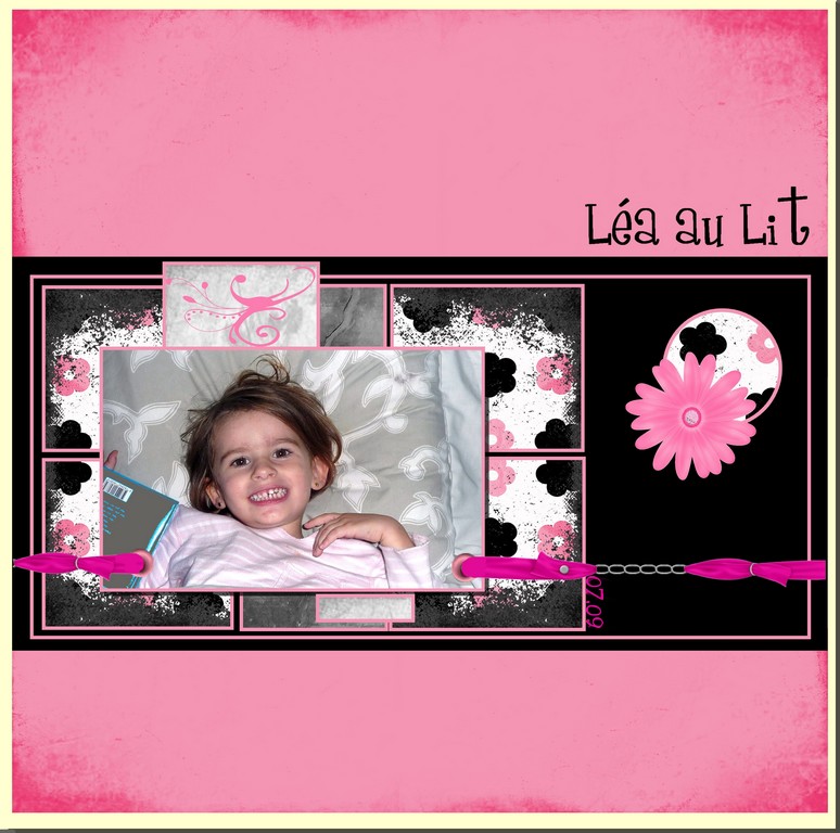 Léa au lit