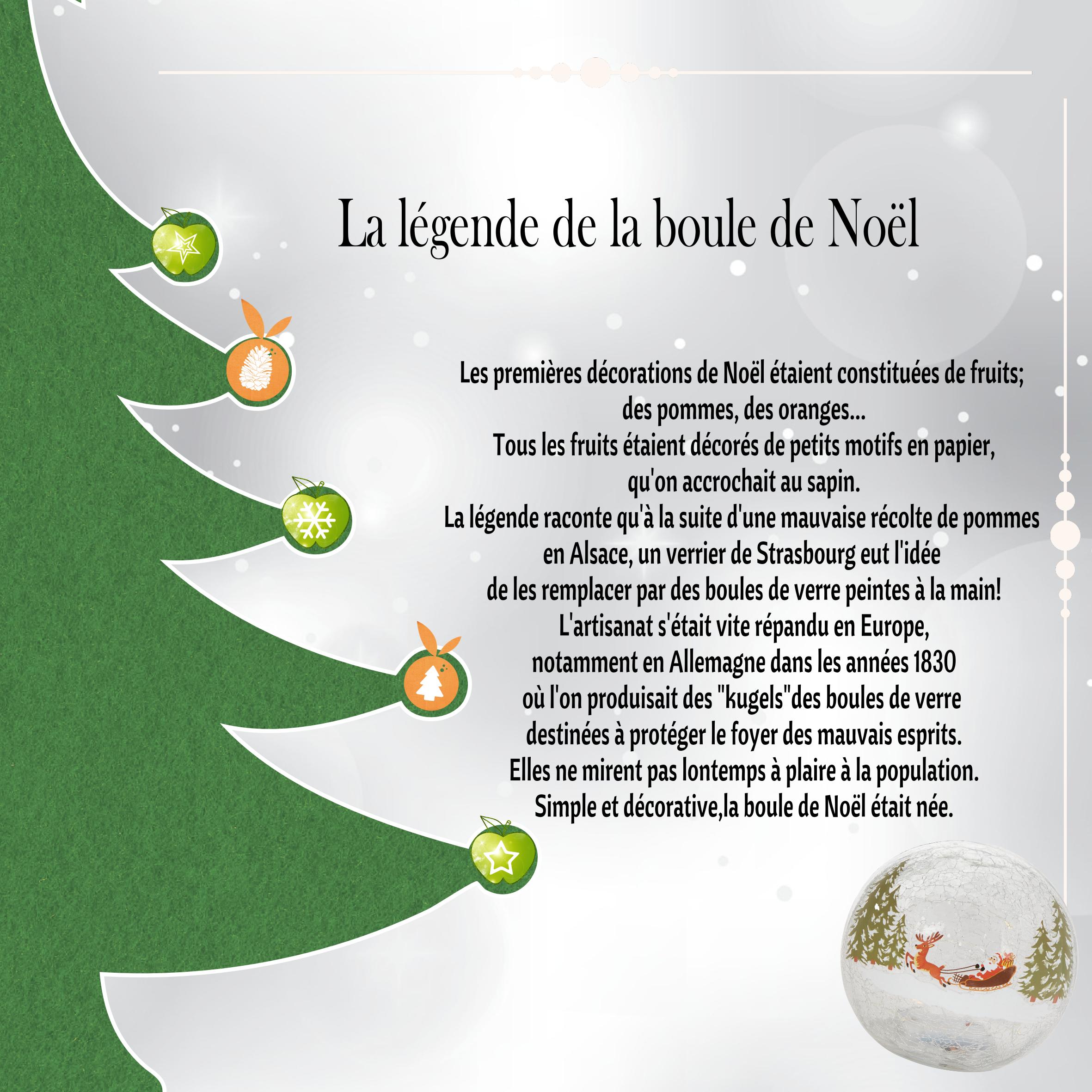 Légende de la boule de Noël