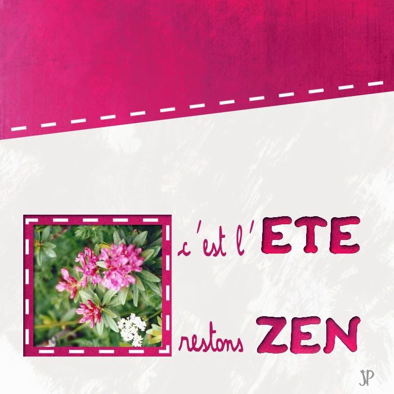 l 'eté restons zen