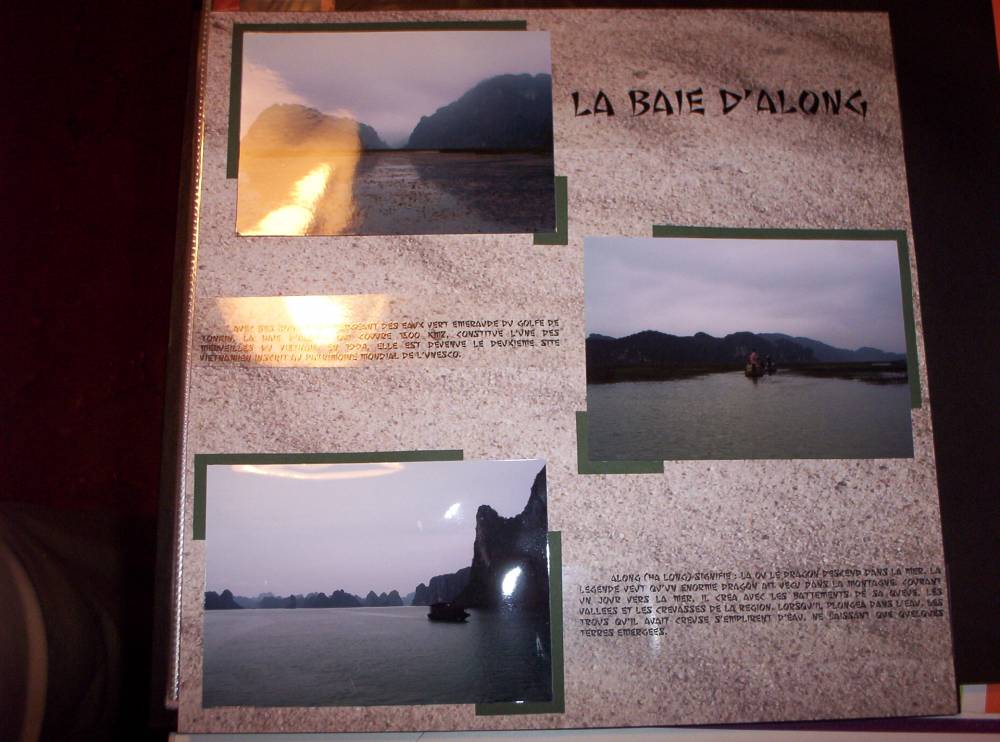 la baie d'along Forum Le monde du Scrap