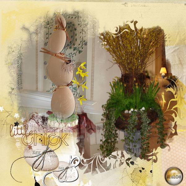 La décoration de Pâques à l'hôtel...