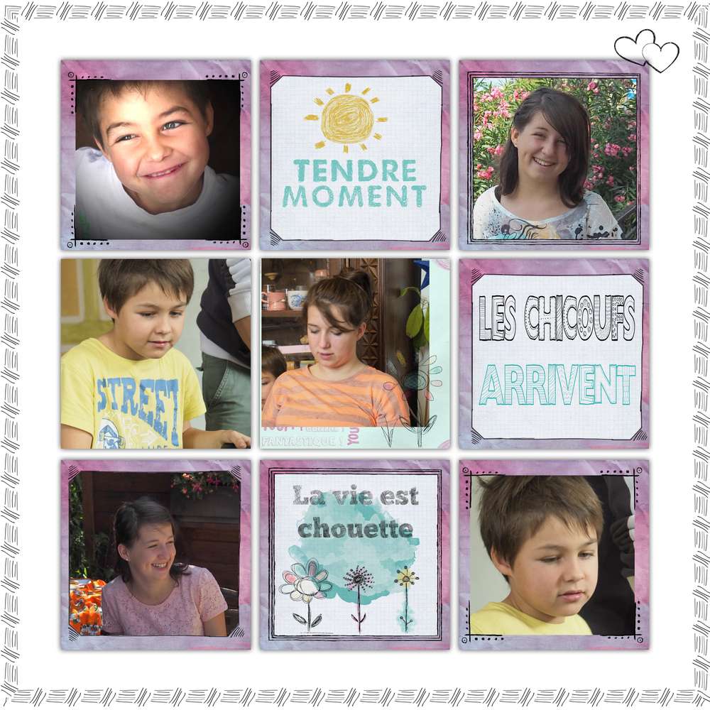 la famille arrive....