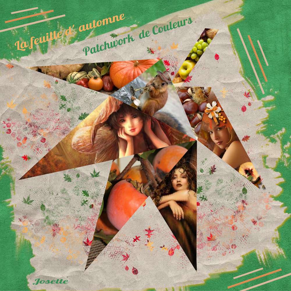 La feuille d' automne patchwork