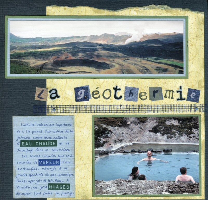 La géothermie en Islande - page gauche