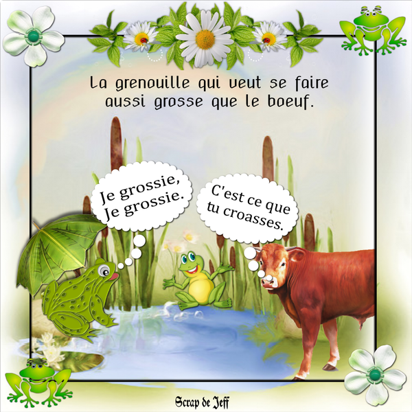 La grenouille qui veut se faire aussi grosse que le boeuf