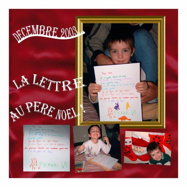 la lettre au père noel