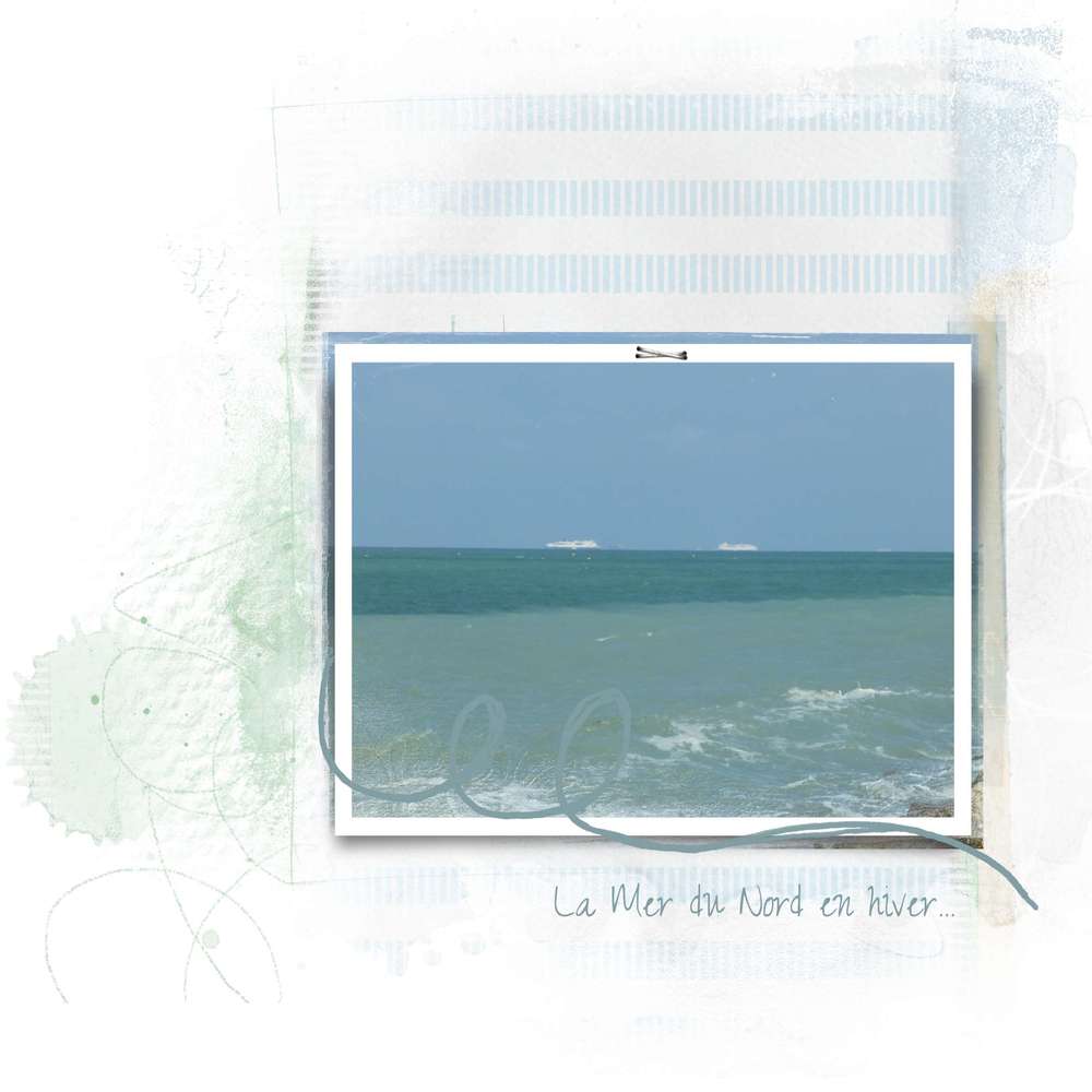 La mer du  nord en hiver