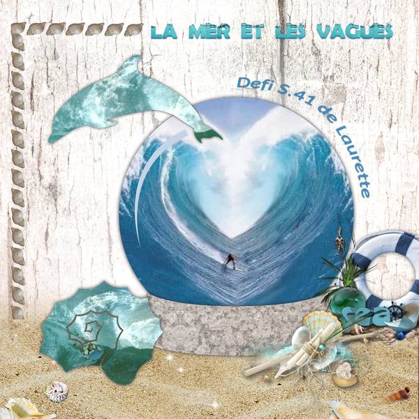 La mer et les vagues.