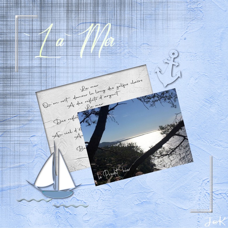 la mer qu'on voit danser a des reflets d'argent ...