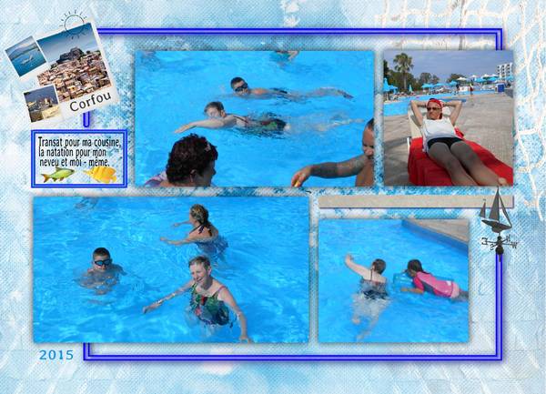 La natation - Corfou 2015