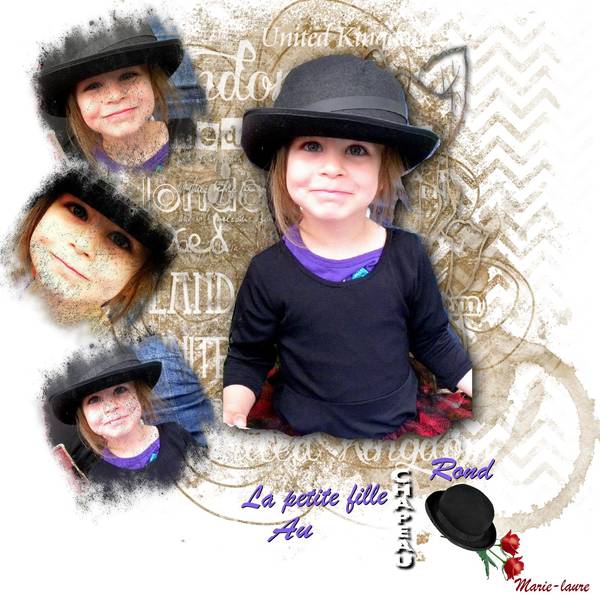 La petite fille au chapeau rond .....