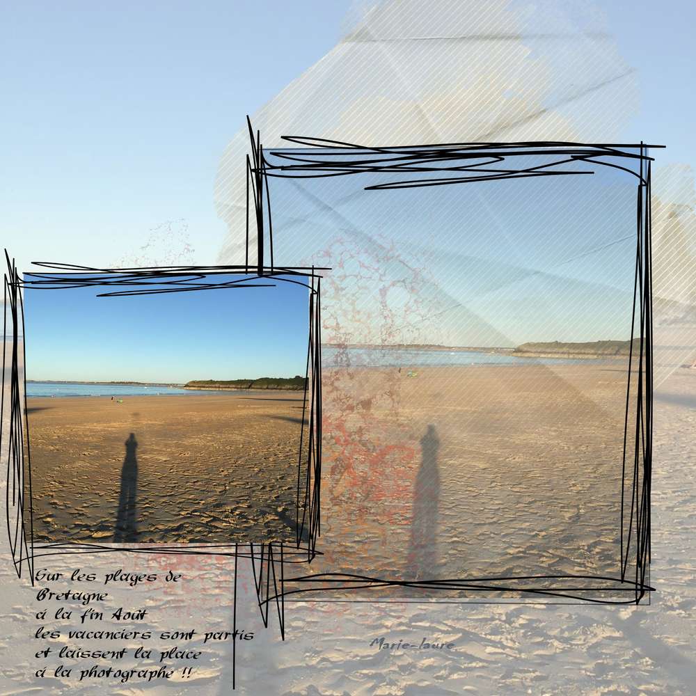 La plage en Bretagne ...fin Août ......