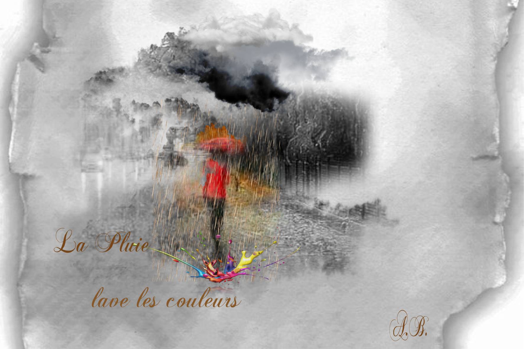 La pluie lave les couleurs. AURORE