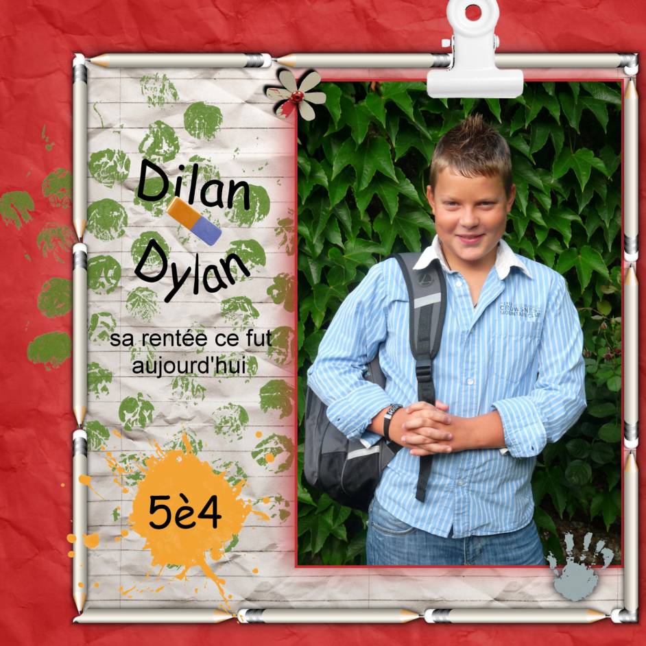 la rentrée de mon grand bb