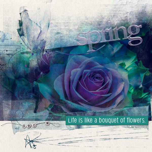 La vie est  comme un bouquet de fleurs