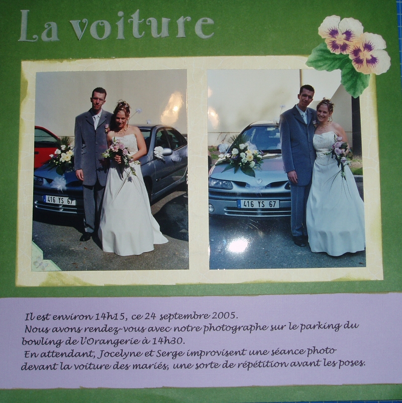 La voiture des mariés