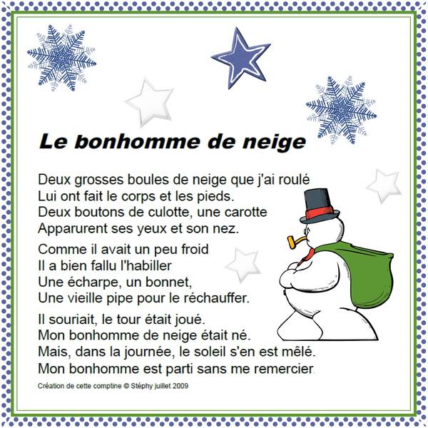 LE BONHOMME DE NEIGE
