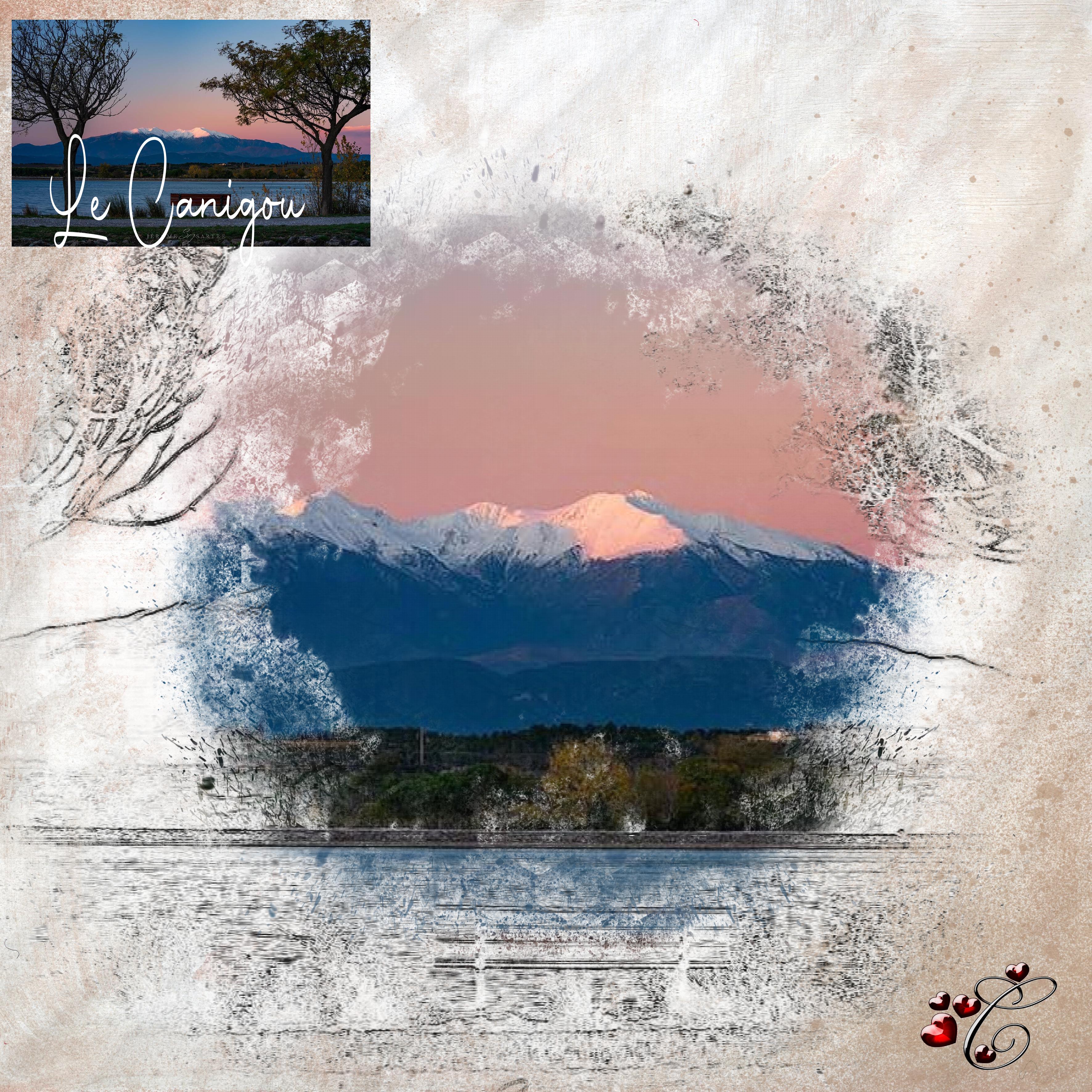 le canigou vu de Villeneuve de la Raho Christine