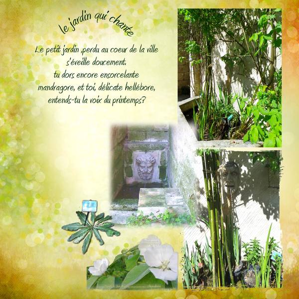 le jardin mediéval  à Uzes