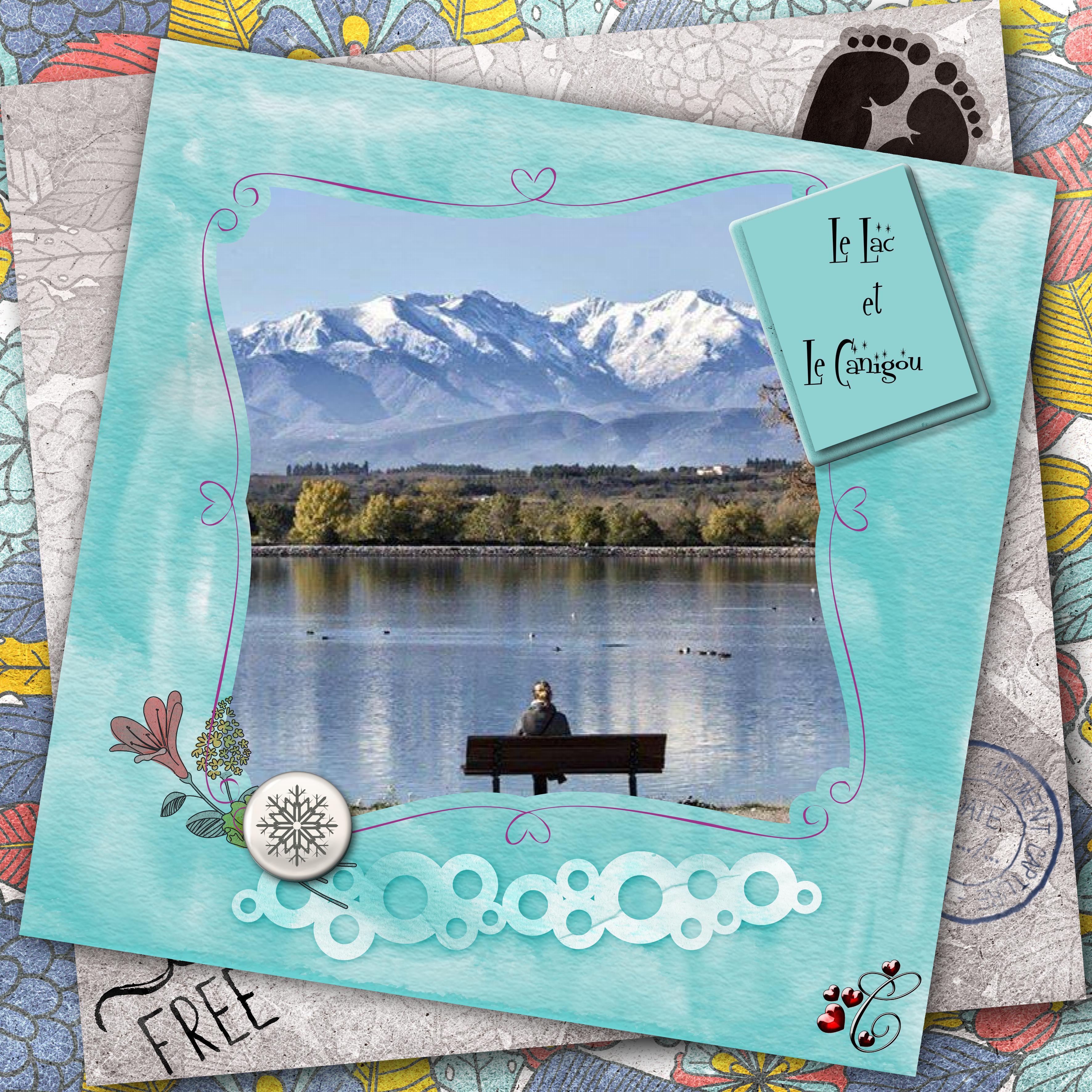 le lac de Villeneuve et le Canigou  Christine