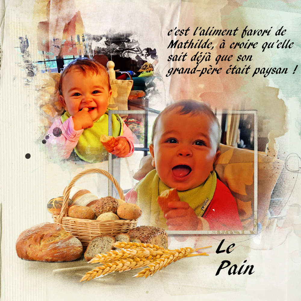 Le pain est l'aliment favori de Mathilde