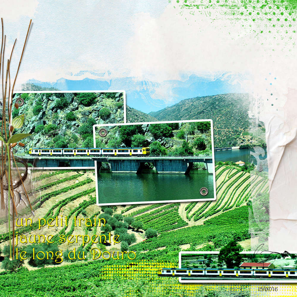 le petit train serpente le long du Douro